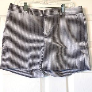 Light Grey Pin Stripped Shorts